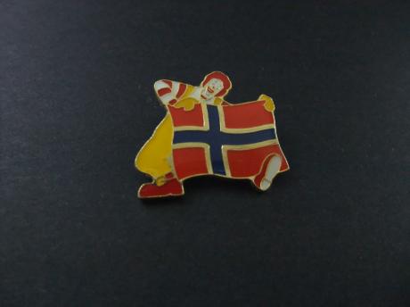 McDonalds Noorwegen met vlag